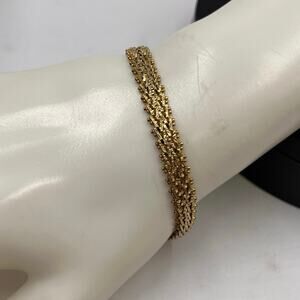 Italy‎ Vermeil Sterling Silver .925 Gold Plated Signed Italy Bracelet
